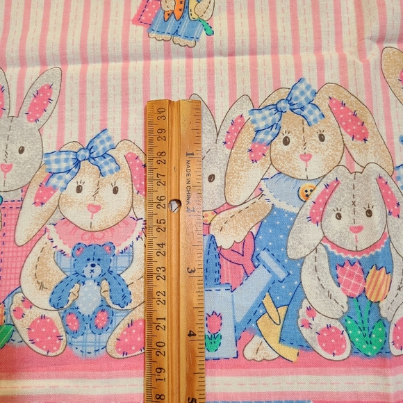 Cuties Bunnies Sewing Cotton Fabric Traditions 1996 Copyright N.T.T. Inc. #5311 - Picture 6 of 16